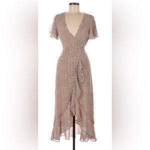 Animal print Farrow wrap dress, size Small